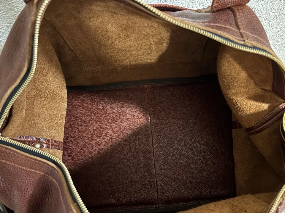 *Brand New* Portland Leather Leather Duffle Bag Nutmeg FREE SHIPPING - Image 3 of 4