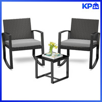 BalkonmöBel-Set 3-Teilig Rattan GartenmöBel Lounge-Set FüR Terrasse AußEnbereich