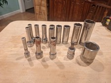 Snap On Assorted Deep Socket Lot Snap On Assorted Deep Socket Lot
