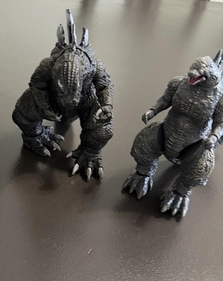 Godzilla Action Figures Set of 3 Gray and Black Variants