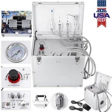 Portatile Dental unidad móvil de entrega de succión compresor de aire 4 agujeros