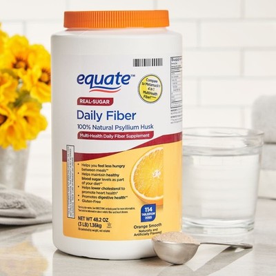 Multi-Health Daily Fiber Supplement Orange Flavored Powder, Value Size (48.2