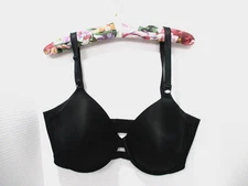 Warners Simply Perfect Bra Size 38DD Black Underwired Lightly Lined All You Need