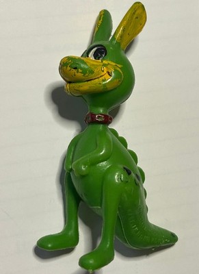 Vintage 1976 Flintstone Hoppy The Hopparoo Plastic Figure rare green dino