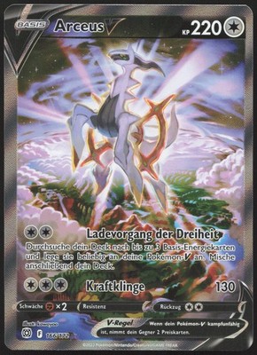 Pokémon Arceus V Alternative Art Strahlende Sterne 166/172 NM DE