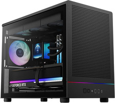 Micro  Tower Gaming PC Case, Mesh Front Panel with RGB Strip  3 120 Mm Prebuilt