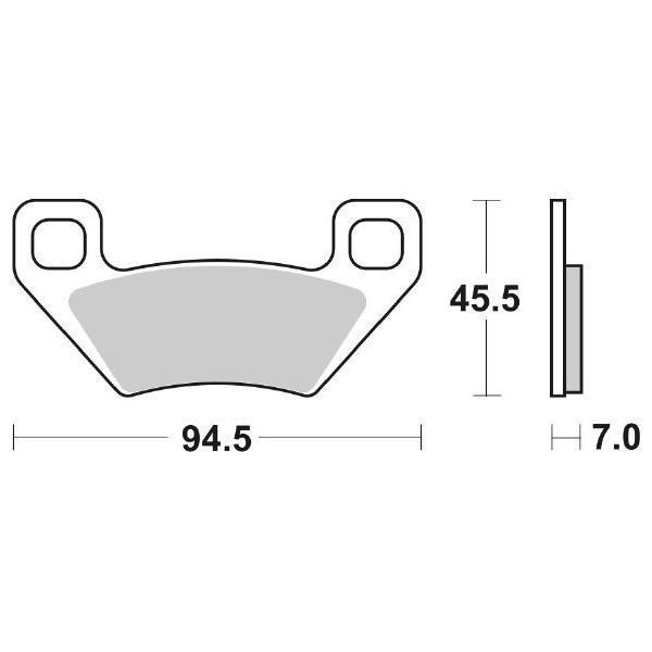BeläGe Bremse SBS 822 Ats Arctic CAT TRV 4X4 400 2009 2011-image