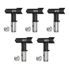 Professional Paint Sprayer Nozzle Set Multiple Use AntiClog Design Paint Guns