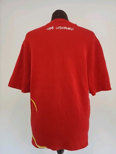 Cos X Lea Colombo Relaxed-Fit Printed Knitted T-Shirt Mens Small Red Floral - Picture 4 of 12