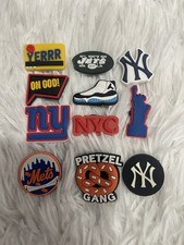 New York Sports Football-baseball Yankees Jets Giants For Crocs Shoe Charms -