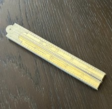 Vintage Stanley No.87 Ivory & German silver folding ruler 