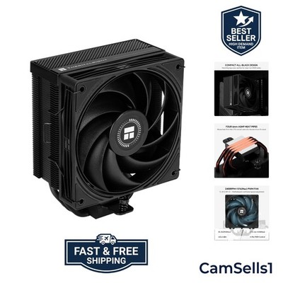 2400RPM PWM CPU Cooler with 4 Heat Pipes for Reliable High-Performance Cooling