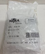 LOT OF 5 NEW IN BAG NITRA 3/8" TUBE X 1/2" NPT MALE ELBOWS ME38-12N
