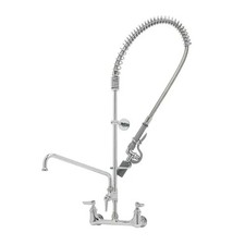 T S Brass EasyInstall Pre-Rinse Unit w/12"Swing Nozzle Add-On Faucet