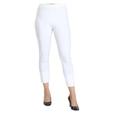 IC By Connie K Leggings Cropped Buttons at Ankle White XSmall New