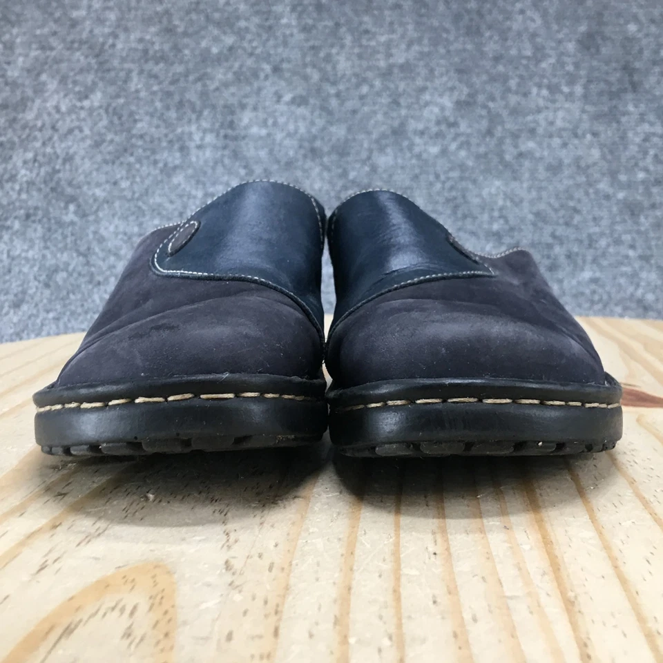 Josef Seibel Shoes Womens 37 Blue Mule Clogs Leather Slip On Casual Round Toe - Image 4 of 4