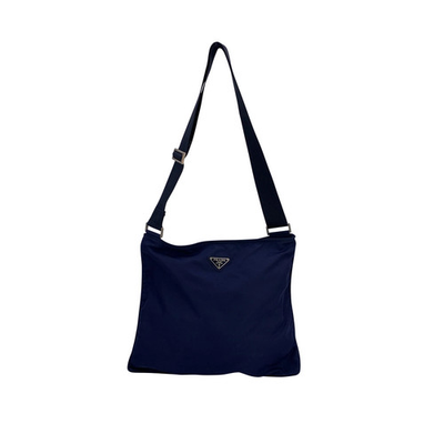 #ad #ad Borsa a tracolla Prada in nylon blu Tessuto Messenger EUR 332.00