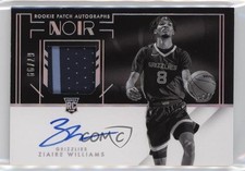 2021-22 Panini Noir RPA Black and White 67/99 Ziaire Williams #312 Auto 1o4g
