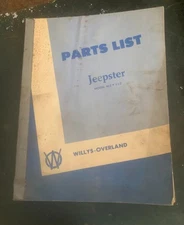 1947-1952 Willys Jeeps Parts List Book