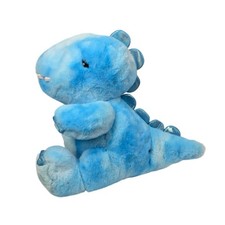FAO SCHWARZ BLUE DINOSAUR PLUSH 13" GLOW LIGHTS ROAR SOUND CLEAN