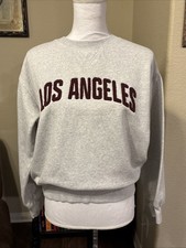 H M Grey Los Angeles Graphic Sweatshirt Pullover Long Sleeve Casual Size XS