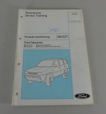 Technische Information Einführung Ford Maverick Karosserie/Fahrwerk etc. 11/1993 - Bild 1 von 4