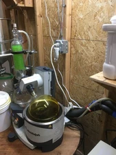 Evoporator Heidolph with chiller and oilless vacuum pump