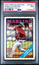 Marketplace image: 2023 Topps Silver Pack Sandy Alcantara #2T88C17 Superfractor 1/1 PSA 9