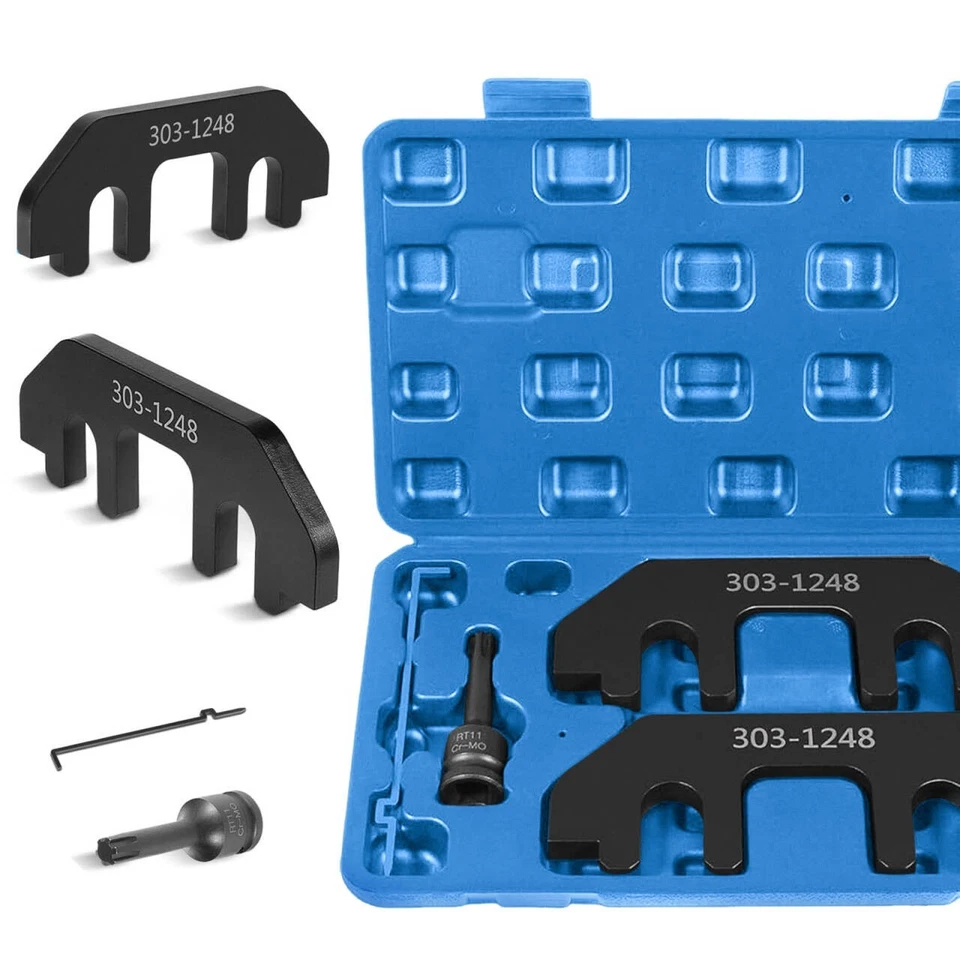 Herramienta de sujeción del árbol de levas para Ford 3,5 L 3,7 L 4 V6 V alineación de distribución 303-1248 303-1530 Foto 2 de 4