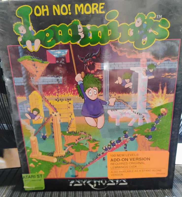 Oh No! More Lemmings; Atari ST; CIB; ADD-ON VERSION- Requires Original Version
