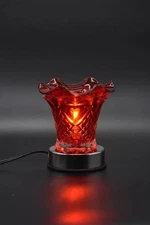 ELECTRIC Red Lamp Wax Tart/Scented Oil Warmer Burner,FREE OIL PLUS FREE SHIPPING