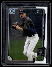 2015 Bowman Chrome Prospects Emerson Jimenez Colorado Rockies #BCP12