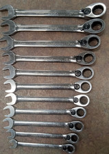 Bluepoint Snapon 11 Pc 12pt Metric 15 Offset Ratcheting Combo Wrench Boerm Set
