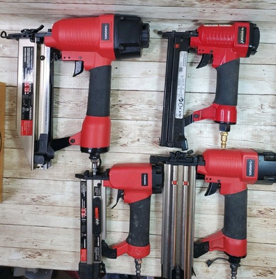 #ad Husky Brad Nailer Nail Gun Pneumatic Air Tool Lot Of 4 Various Models WORKING $159.99