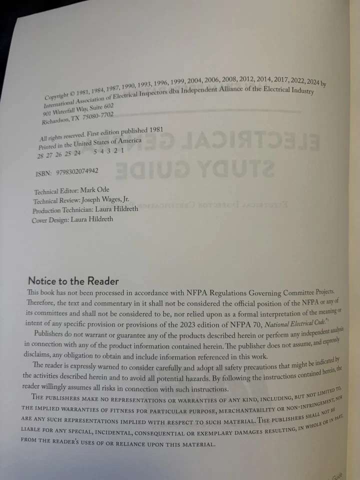 IAEI Exam Preparation - Electrical General Study Guide, NEC-2023: (2023 IAEI) - Image 3 of 4