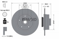 2X Bremsscheibe Pagid 55910NC FüR Renault Megane 4 K9A LVA B9A Tce 100 130 B9MR