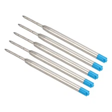 1mm Pen Ink Refills, 5 Pcs 3.9" Ballpoint Refill Medium Point, Blue