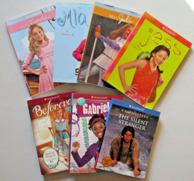 Lot of 7 American Girl Doll Books  Lot Caroline Mia Julie Jess Kit Gabriela Kaya