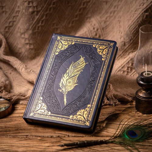 320 Pages Thick Hardcover Journaling Notebooks Vintage Leather for Women Men A5 - Picture 5 of 6