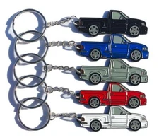 1999-04 Ford SVT Lightning F150 Truck Full Color Design Metal Keychain NEW