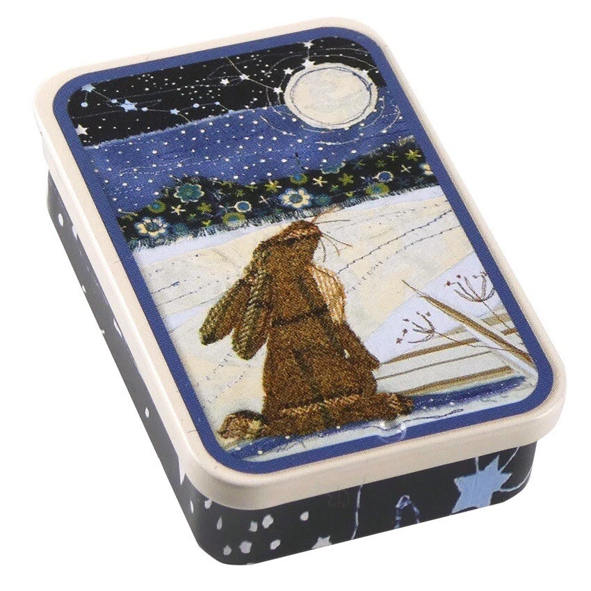 Emma Ball Pocket Slider Tin Moongazing Hare Gift Storage Craft Sewing Mystical