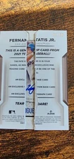 2021 Topps Rip Fernando Tatis Jr (RIPPED) 1/50 with Ivan Rodriguez Mini 1/5 AUT0