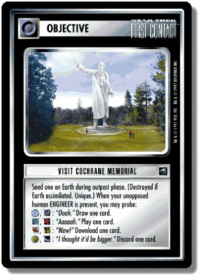 CCG 174 Star Trek Visit Cochrane Memorial