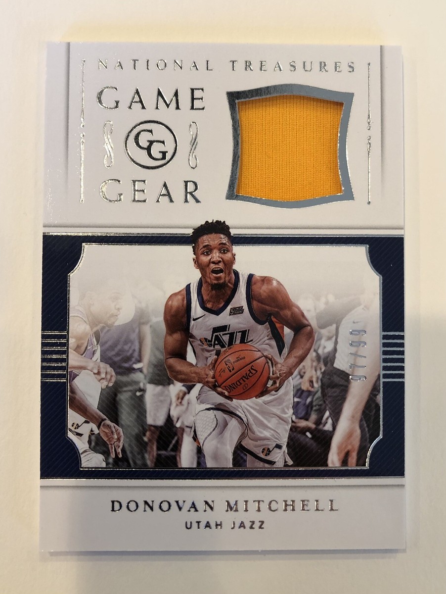 その他 Nt Donovan Mitchell Patch 4/99 Game use 2018-19 National Treasures Game Gear Donovan Mitchell Jazz