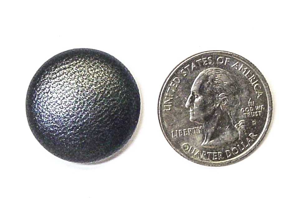 6 HECHO EN EE. UU. 7/8" Color Carbón Oscuro Cuero Cubierta Chaqueta Botones Foto 2 de 4