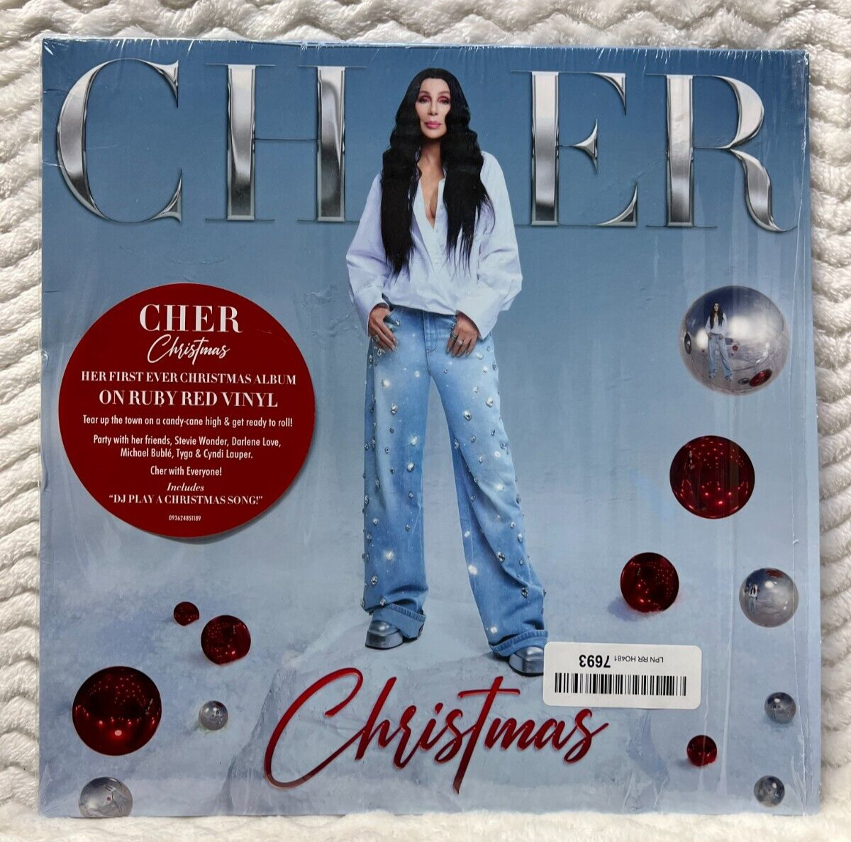 Cher Christmas LP, Ruby Red Color Vinyl