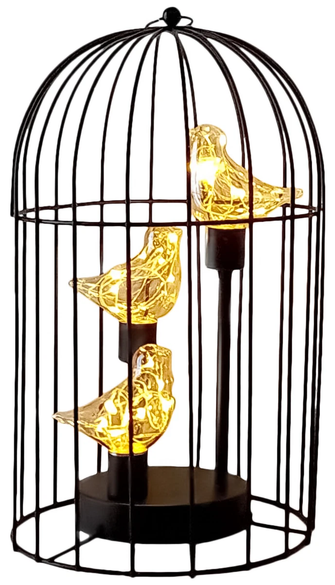 Lampe pour cage à oiseaux à piles de 12 po de hauteur