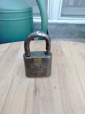 Corbin Sesamee Combination Padlock Lock Brass Casing Hardened Steel Lock *9846*