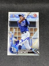 Manny Sanchez Tampa Bay Rays 2016 Bowman 1st Signed Auto Card #BP28 ~ COA