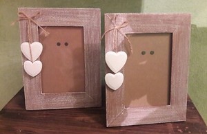 Idee Regalo Coppia Natale.Coppia Portafoto Cornici Legno Shabby Chic Idea Regalo Donna Natale Porta Foto Ebay